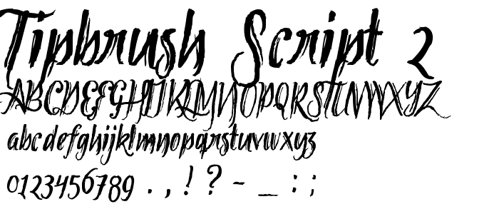 Tipbrush Script 2 font